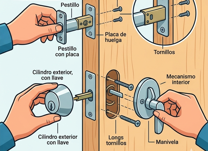 Instalación de cerraduras